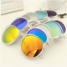 UVLAIK Trend of Retro Color Sunglasses Oversized Ladies Cool Vintage Designer Transparent Glasses Fr
