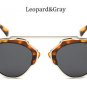 Classic Rose Gold Cat Eye Sunglasses Women Brands Designer Fashion Summer Cateye Pink Mirror Sun Gla