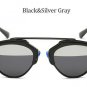 Classic Rose Gold Cat Eye Sunglasses Women Brands Designer Fashion Summer Cateye Pink Mirror Sun Gla