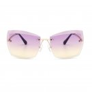 ROYAL GIRL Rimless Women Sunglasses Square Vintage Ombre 2017 Summer Glasses ss187