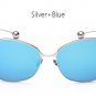 TSHING 2017 New Stylish Butterfly Sunglasses Women Fashion Pink Mirror Sun Glasses Clear Optics Fram