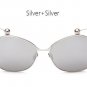 TSHING 2017 New Stylish Butterfly Sunglasses Women Fashion Pink Mirror Sun Glasses Clear Optics Fram