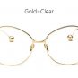 TSHING 2017 New Stylish Butterfly Sunglasses Women Fashion Pink Mirror Sun Glasses Clear Optics Fram