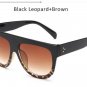 Women Flat Top Sunglasses Brand Designer Vintage Female Rivet Shades Big Frame Sun glasses UV400