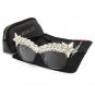 ROYAL GIRL Women Cat Eye Sunglasses Vintage Brand Designer Crystal Diamond Oversize Frame Glasses SS