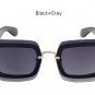 TSHING Brand Designer New Oversized Rimless Square Sunglasses Fashion Women Big Size Sun Glasses For