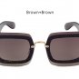TSHING Brand Designer New Oversized Rimless Square Sunglasses Fashion Women Big Size Sun Glasses For