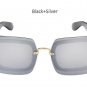TSHING Brand Designer New Oversized Rimless Square Sunglasses Fashion Women Big Size Sun Glasses For