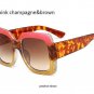 2018 New Fashion Oversized Red Green Women Sunglasses Luxury Italy Brand Square Sun Glasses For Fema