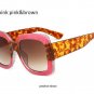 2018 New Fashion Oversized Red Green Women Sunglasses Luxury Italy Brand Square Sun Glasses For Fema