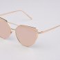 RunBird 2017 New Women Fahion Luxury Flat Top Cat Eye Sunglasses Women Twin Beam Sun Glasses Double-