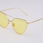 RunBird 2017 New Women Fahion Luxury Flat Top Cat Eye Sunglasses Women Twin Beam Sun Glasses Double-