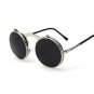 VINTAGE women STEAMPUNK SUNGLASSES round female steam punk OCULOS de sol ladies Men Retro SUN GLASSE