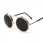 VINTAGE women STEAMPUNK SUNGLASSES round female steam punk OCULOS de sol ladies Men Retro SUN GLASSE