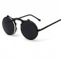VINTAGE women STEAMPUNK SUNGLASSES round female steam punk OCULOS de sol ladies Men Retro SUN GLASSE