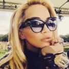 New Fashion Brand Designer Cat Eye Women Sunglasses Sun Glasses Big Size Cateye Tom 2017 Vintage Ove