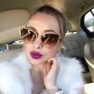 Oversized Sunglasses Women Fashion Cat Eye Sunglasses Vintage Brand Designer Hipster Cateye Sun Glas