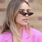 Small Triangle Sunglasses Women Retro Red Eyewear Vintage Glasses Rivet Points Brand Design Cat Eye 