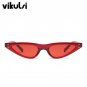 Small Triangle Sunglasses Women Retro Red Eyewear Vintage Glasses Rivet Points Brand Design Cat Eye 