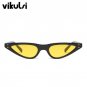 Small Triangle Sunglasses Women Retro Red Eyewear Vintage Glasses Rivet Points Brand Design Cat Eye 