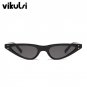 Small Triangle Sunglasses Women Retro Red Eyewear Vintage Glasses Rivet Points Brand Design Cat Eye 
