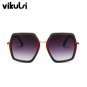 Square Luxury Sun Glasses Brand Designer Ladies Oversized Crystal Sunglasses Women Big Frame Mirror 