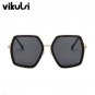 Square Luxury Sun Glasses Brand Designer Ladies Oversized Crystal Sunglasses Women Big Frame Mirror 