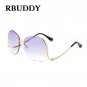 RBUDDY Sunglasses Women Oversize Brand Designer 2017 Big Size Female Clear Lens glasses Transparent
