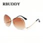 RBUDDY Sunglasses Women Oversize Brand Designer 2017 Big Size Female Clear Lens glasses Transparent