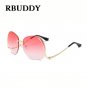 RBUDDY Sunglasses Women Oversize Brand Designer 2017 Big Size Female Clear Lens glasses Transparent