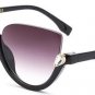 2017 Cat Eye Sunglasses Brand Designer Vintage Half Frame Protection Sun Glasses for Women Sexy Sung