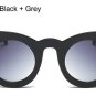 SHAUNA 9 Colors Classic Women Cateye Sunglasses Fashion Ladies Double Colors Frame Gradient/Clear Le