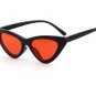 Black Small Triangle Cat Eye Frame Sunglasses Women UV400 Retro White Vintage Female Sun glasses Red