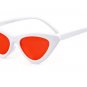 Black Small Triangle Cat Eye Frame Sunglasses Women UV400 Retro White Vintage Female Sun glasses Red