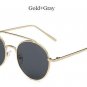 VictoryLip Round Mirror Pink Purple Brand Designer Sunglasses Lady Men Retro Metal Frame UV400 Women
