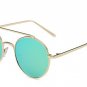 VictoryLip Round Mirror Pink Purple Brand Designer Sunglasses Lady Men Retro Metal Frame UV400 Women