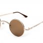 Vazrobe Small Round Steampunk Sunglasses for Men Women Vintage Sun Glasses Men\'s Gothic Goggles Ret