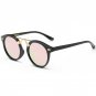 SOJOS Mirror Round Sunglasses Women Brand Designer 2017 Eyewear Color Lens Oval Lunette Sun Glasses