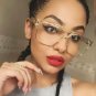 2017 Oversize Square Sunglasses Women Men Vintage Brand Designer UV400 Mirror Clear Transparent Lens