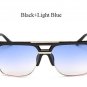 2017 Oversize Square Sunglasses Women Men Vintage Brand Designer UV400 Mirror Clear Transparent Lens