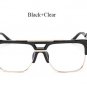 2017 Oversize Square Sunglasses Women Men Vintage Brand Designer UV400 Mirror Clear Transparent Lens