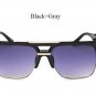 2017 Oversize Square Sunglasses Women Men Vintage Brand Designer UV400 Mirror Clear Transparent Lens