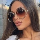 Luxury Round Sunglasses Women Brand Designer 2018 Vintage Retro Oversized Sunglass Female Sun Glasse