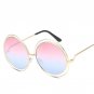 Luxury Round Sunglasses Women Brand Designer 2018 Vintage Retro Oversized Sunglass Female Sun Glasse