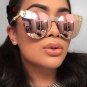 SHAUNA Cool Gothic Sunglasses Crystal Skull Steampunk Sunglasses High Quality Rhinestone Women Men P