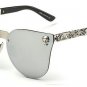SHAUNA Cool Gothic Sunglasses Crystal Skull Steampunk Sunglasses High Quality Rhinestone Women Men P