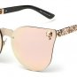 SHAUNA Cool Gothic Sunglasses Crystal Skull Steampunk Sunglasses High Quality Rhinestone Women Men P