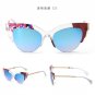 JackJad New Fashion Camouflage Jungle Style Sunglasses Half Frame Cat Eye Brand Design Sun Glasses O