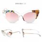 JackJad New Fashion Camouflage Jungle Style Sunglasses Half Frame Cat Eye Brand Design Sun Glasses O