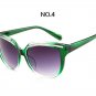 YOOSKE oculos de sol feminino Eyebrow Design Sunglasses Women Fashion Cat Eye Frame Mirror Sun Glass